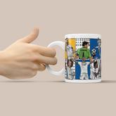 Real Madrid FC Dream Team Legends 3D Doodle Art - 11oz Ceramic Mug